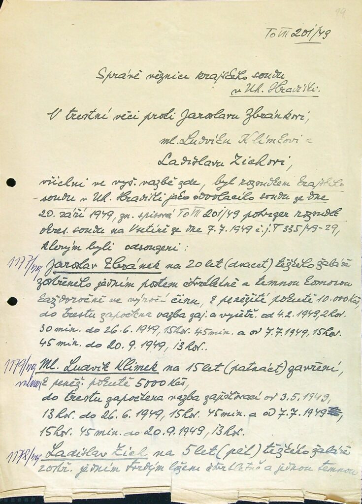 Klímek Osobní Vězeňský Spis (31)