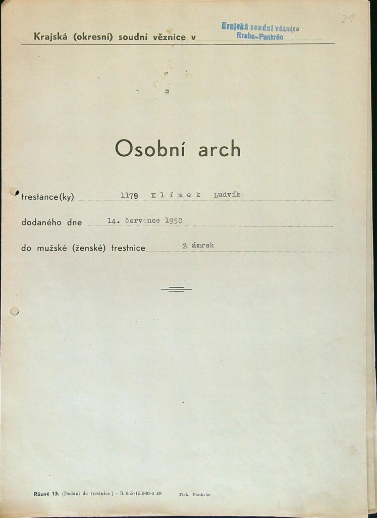 Klímek Osobní Vězeňský Spis (35)