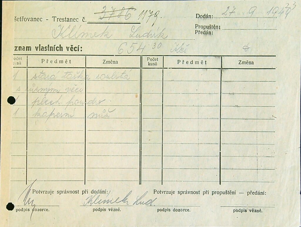 Klímek Osobní Vězeňský Spis (41)