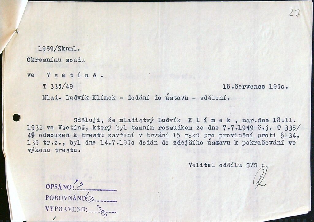 Klímek Osobní Vězeňský Spis (43)