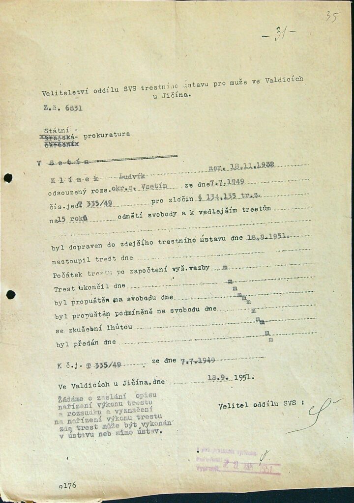 Klímek Osobní Vězeňský Spis (51)