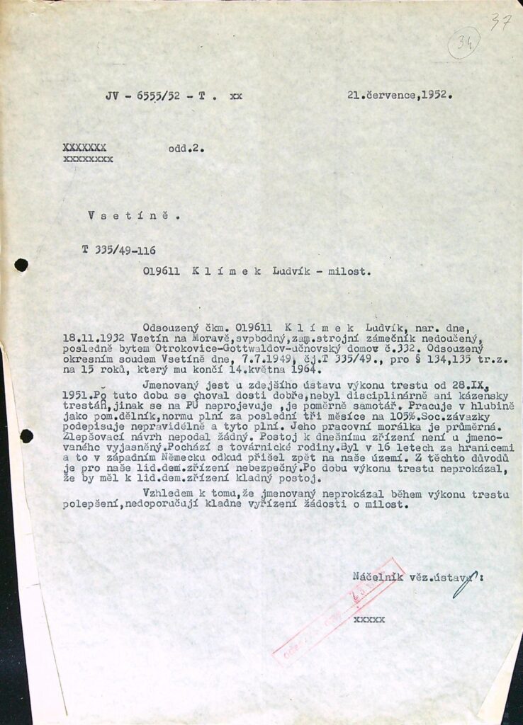 Klímek Osobní Vězeňský Spis (53)
