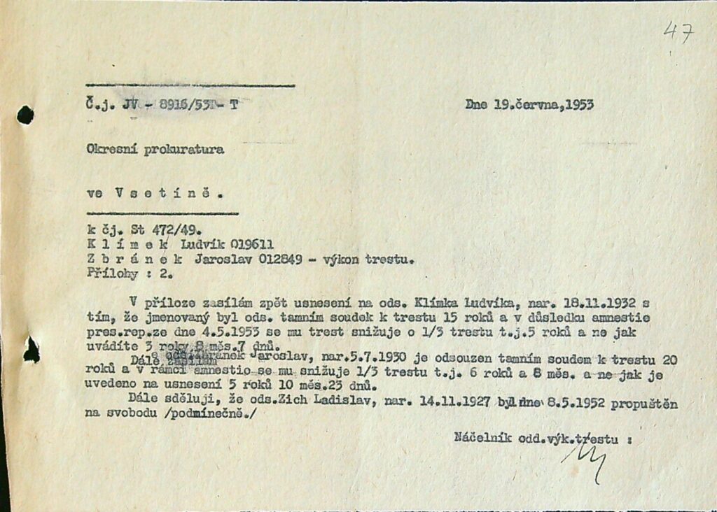 Klímek Osobní Vězeňský Spis (63)