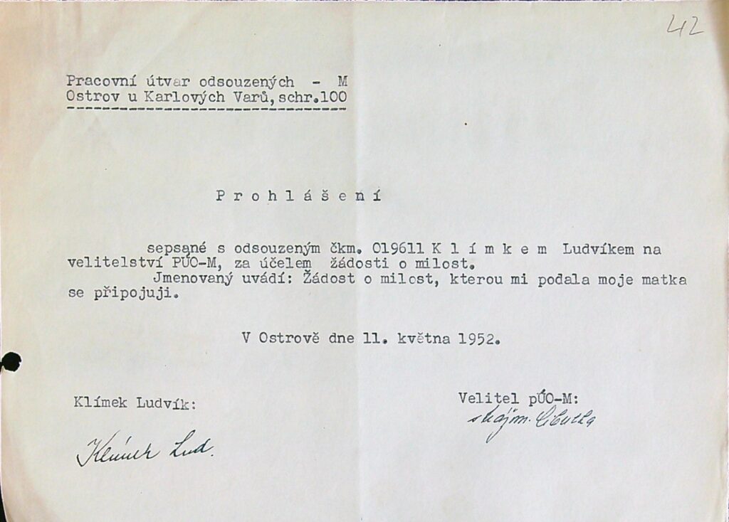 Klímek Osobní Vězeňský Spis (66)