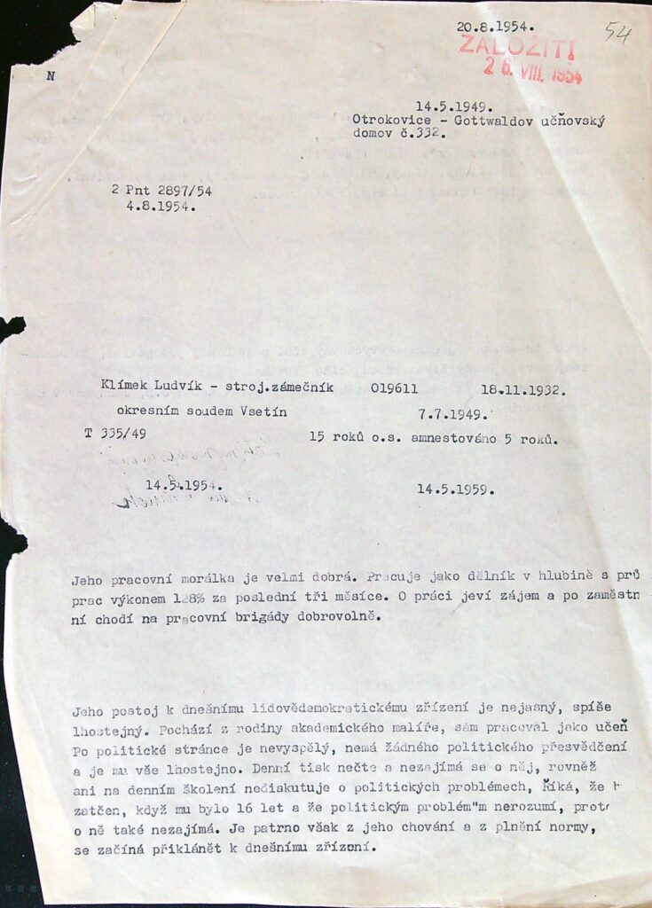 Klímek Osobní Vězeňský Spis (71)