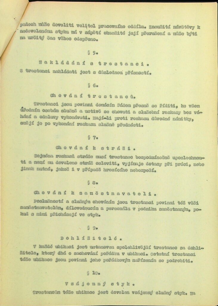 Domácí řád PÚ Mořina 9.5. 1949, s.3