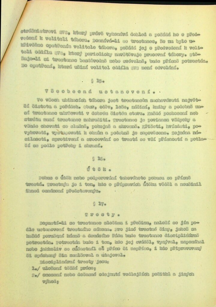 Domácí řád PÚ Mořina 9.5. 1949, s.5