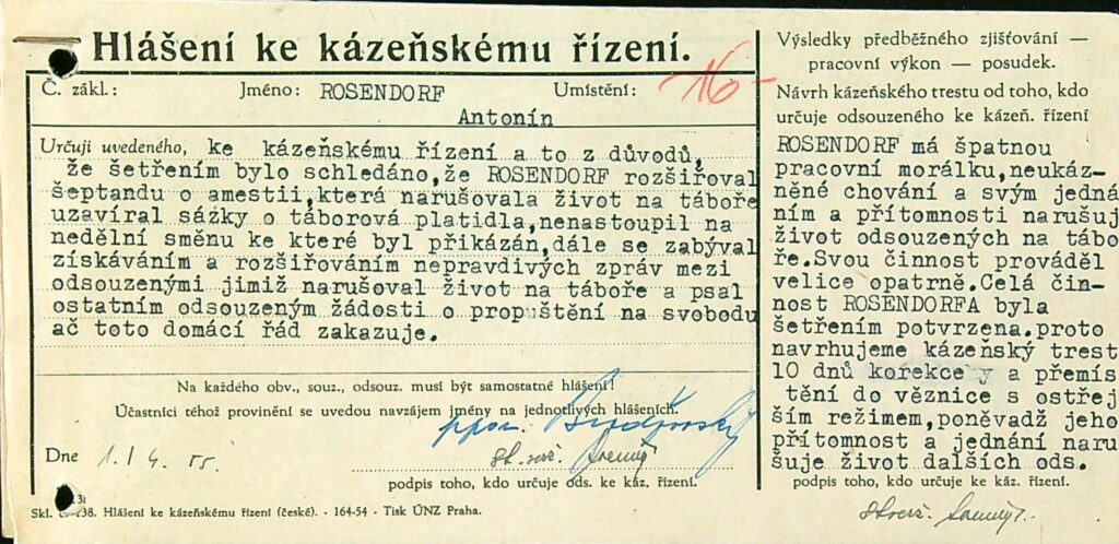 Rosendorf Osobní Vězeňský Spis (10)