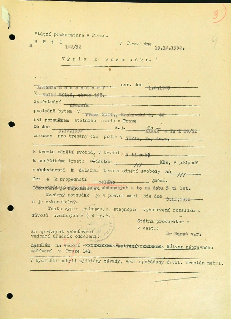 Rosendorf Osobní Vězeňský Spis (16)