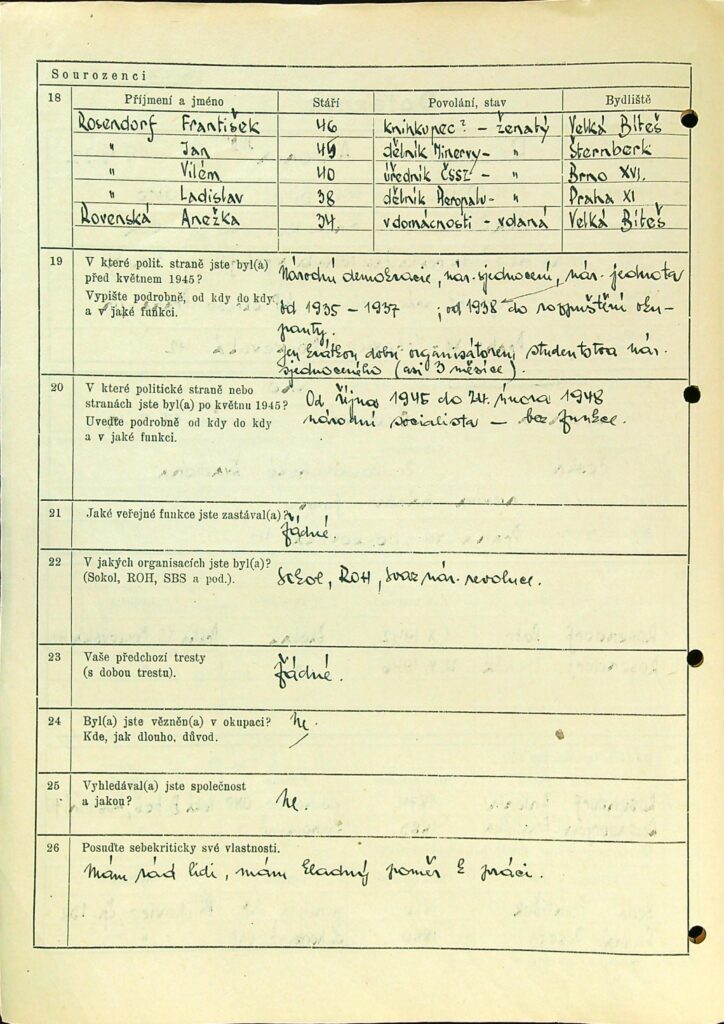 Rosendorf Osobní Vězeňský Spis (19)