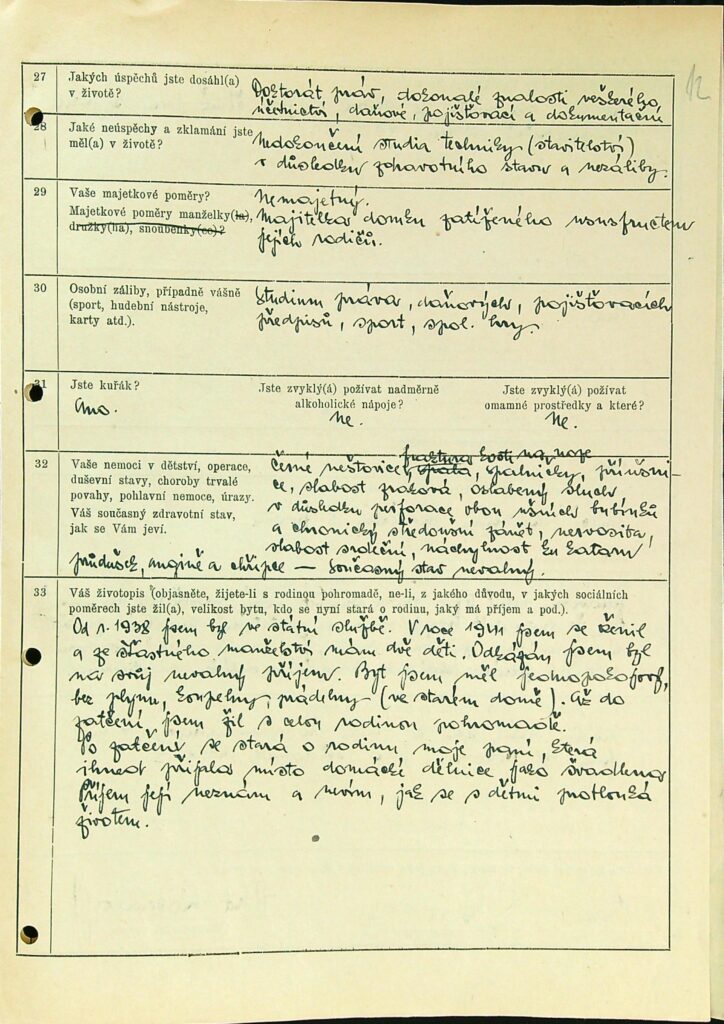 Rosendorf Osobní Vězeňský Spis (20)