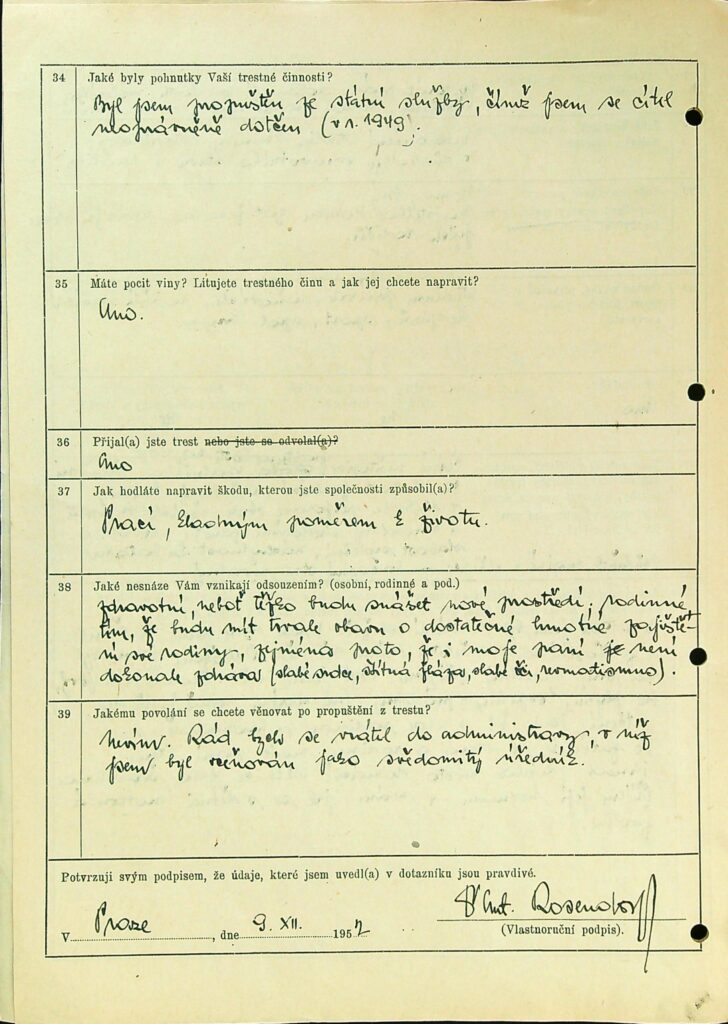 Rosendorf Osobní Vězeňský Spis (21)