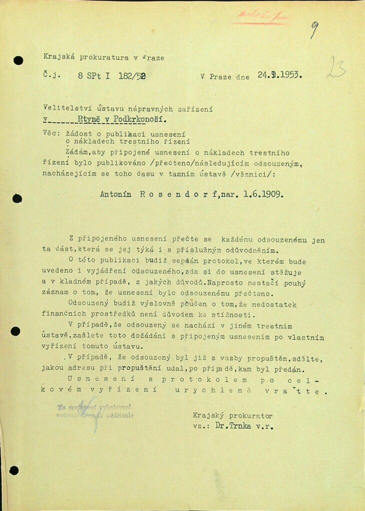 Rosendorf Osobní Vězeňský Spis (37)