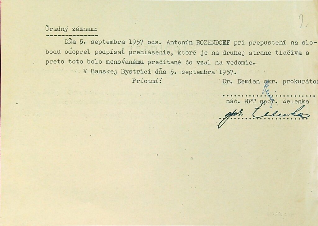 Rosendorf Osobní Vězeňský Spis (4)