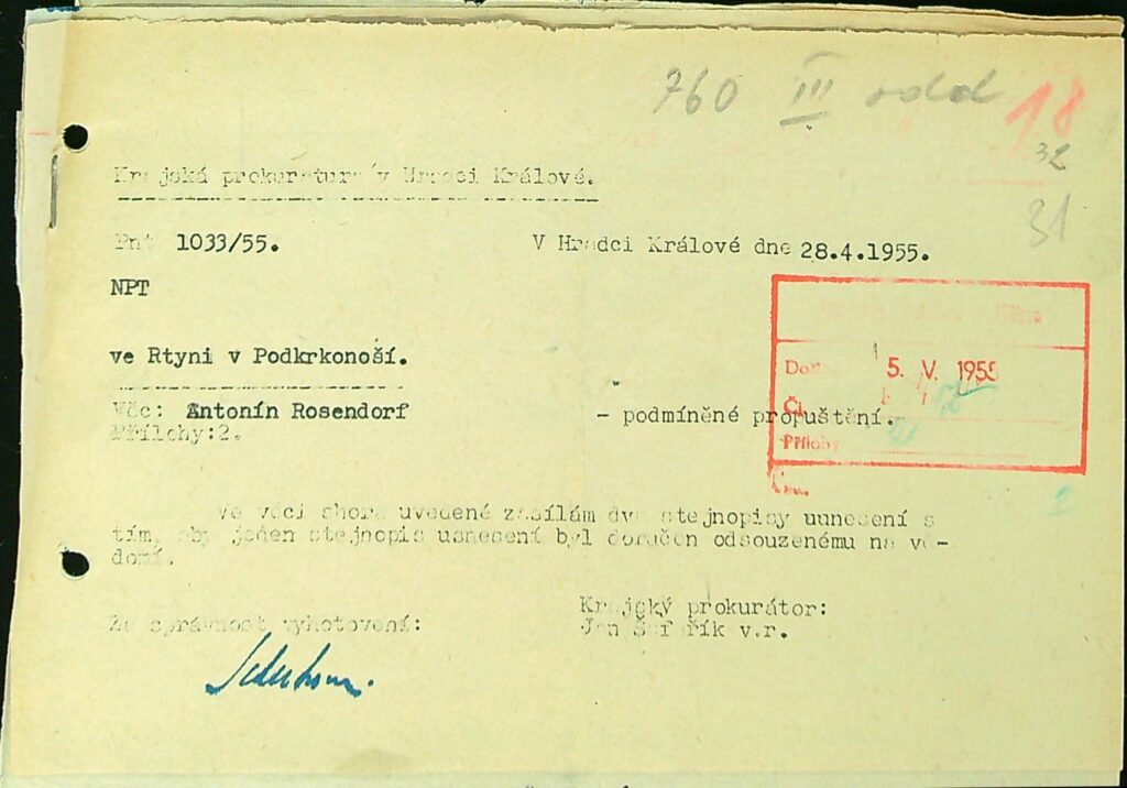 Rosendorf Osobní Vězeňský Spis (51)