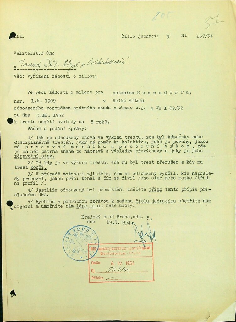 Rosendorf Osobní Vězeňský Spis (57)