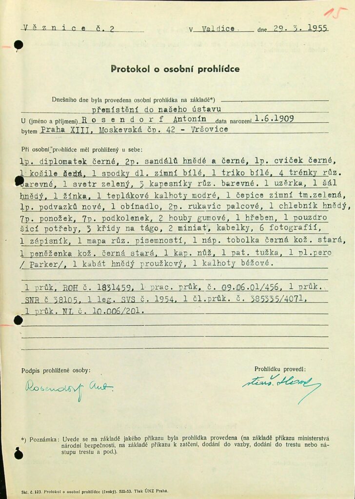 Rosendorf Osobní Vězeňský Spis (63)