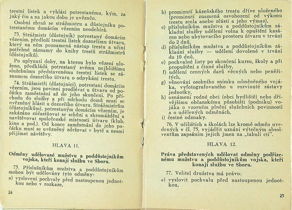 Kázeňský řád Snb Mnb 1950 (14)