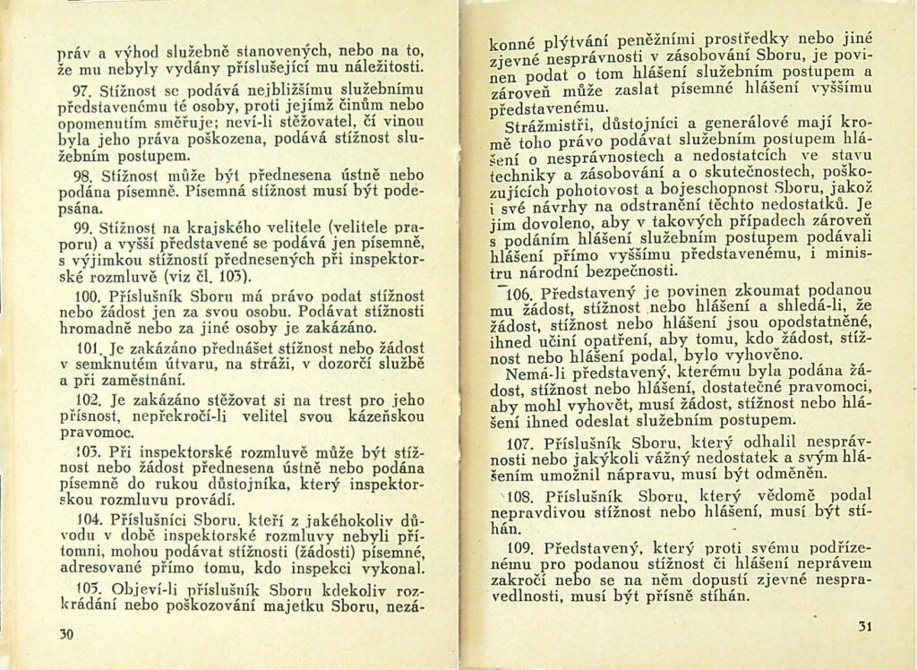 Kázeňský řád Snb Mnb 1950 (17)