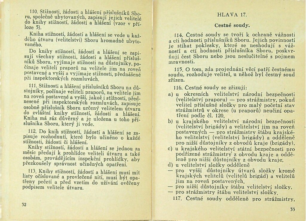 Kázeňský řád Snb Mnb 1950 (18)