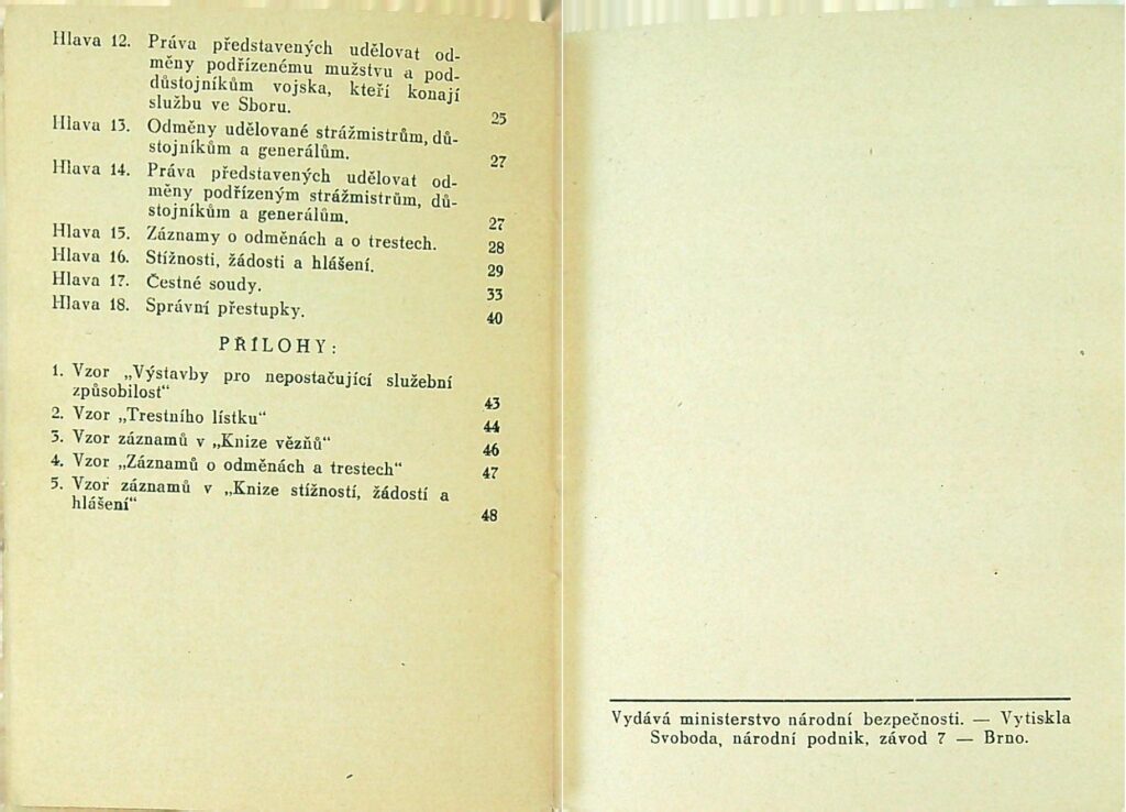 Kázeňský řád Snb Mnb 1950 (27)