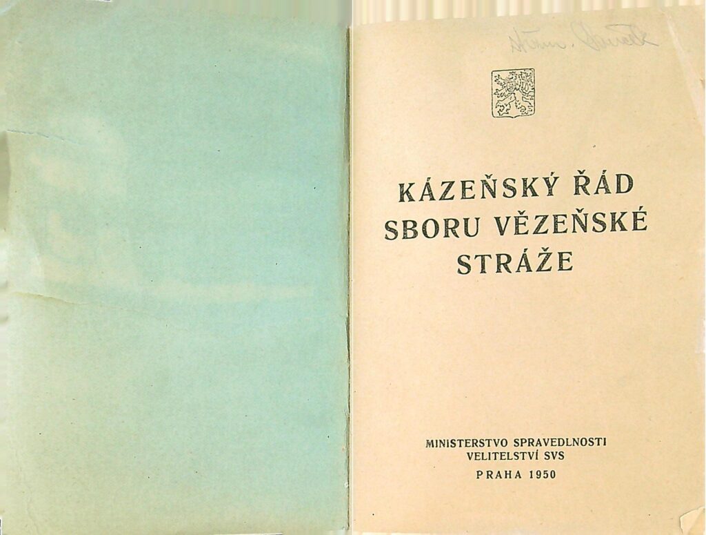 Kázeňský řád Svs Ms 1950 (2)