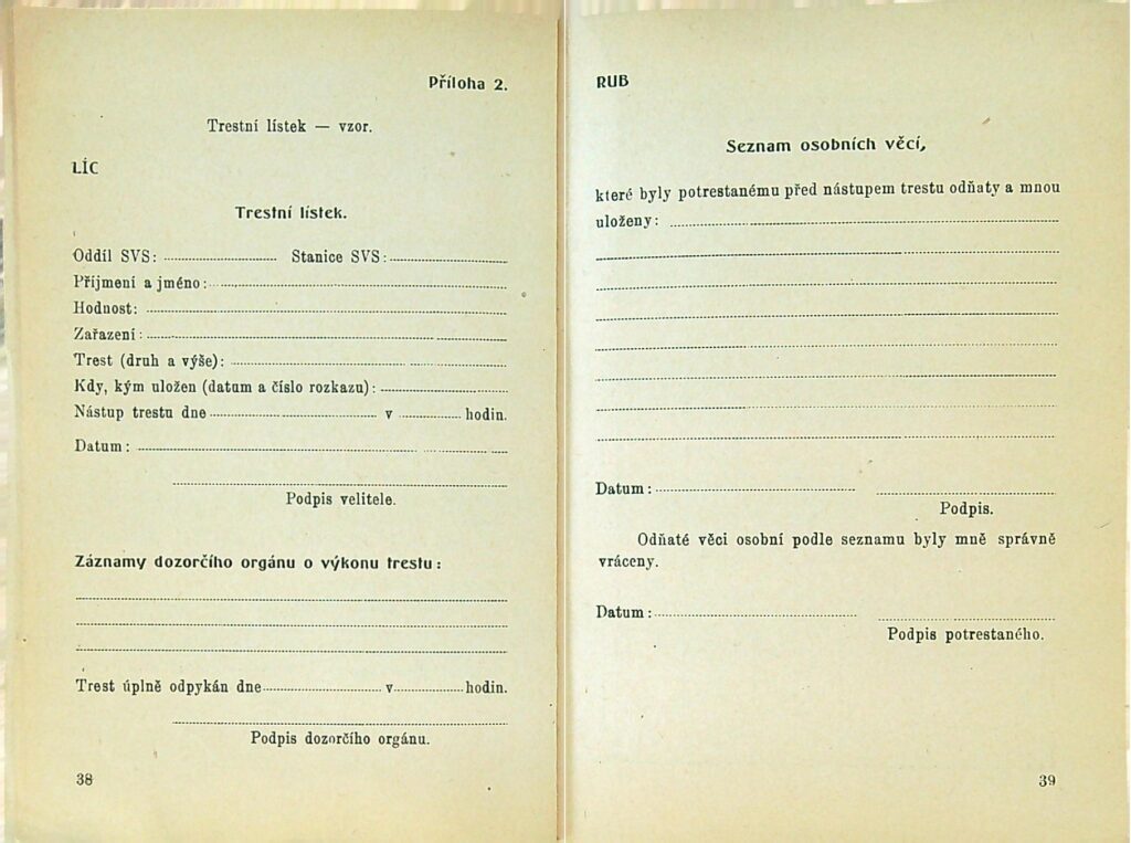 Kázeňský řád Svs Ms 1950 (21)