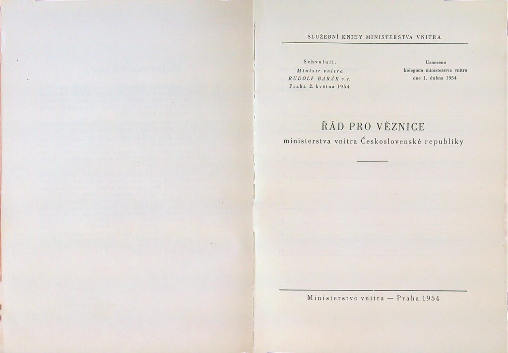 Řád Pro Věznice Mv 1954 (3)