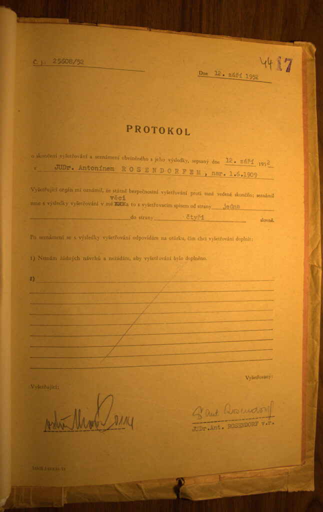 Rosendorf Osobní Spis Protokol