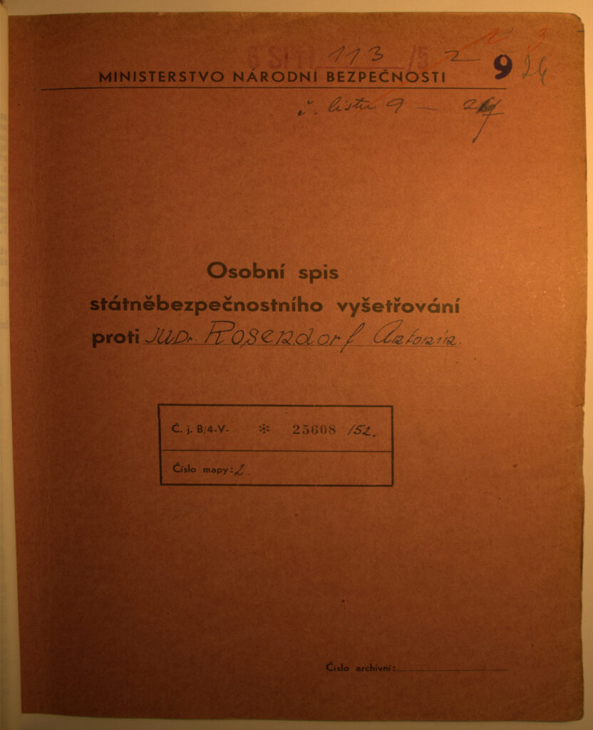 Rosendorf Osobní Spis Titulka