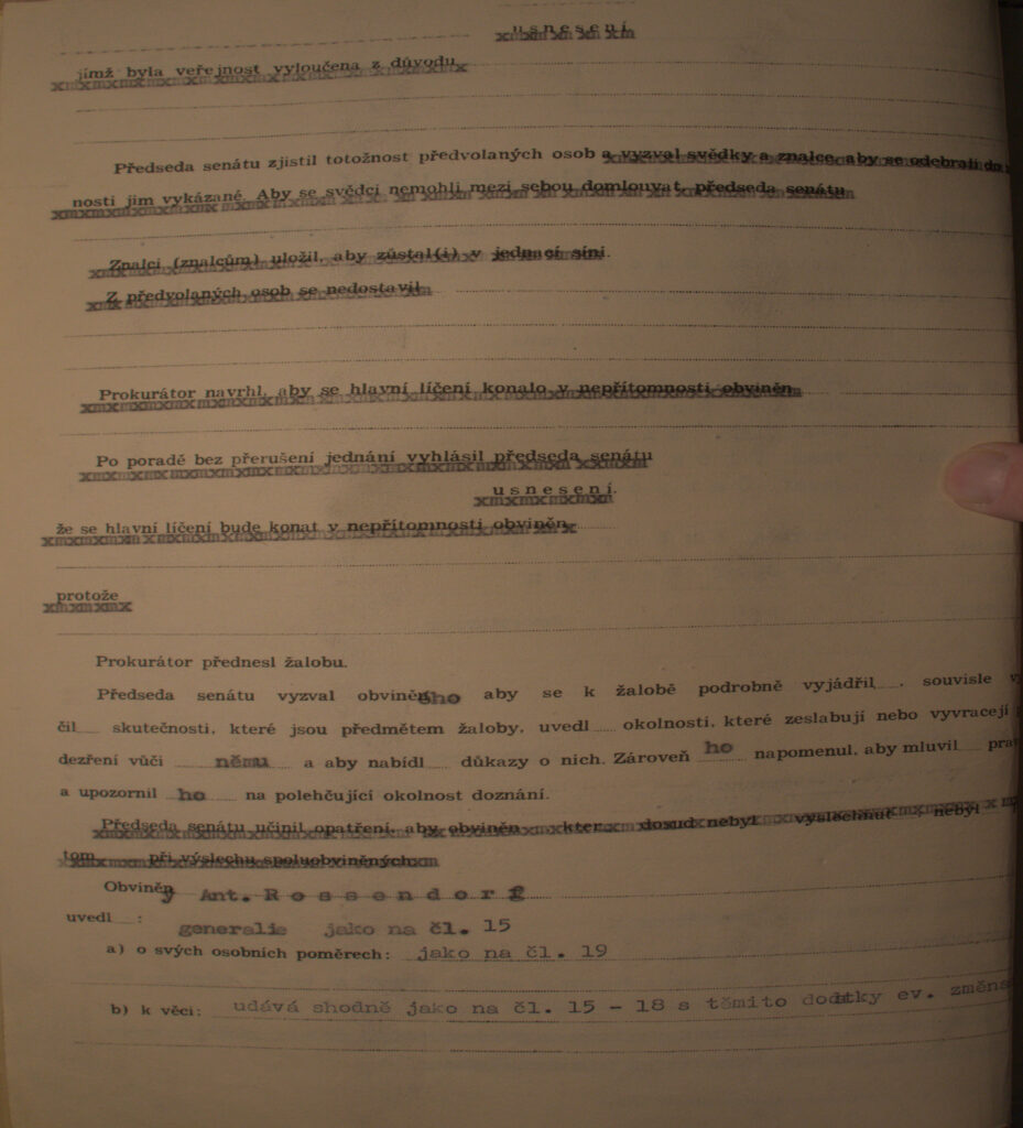 Rosendorf Protokol O Hlavním Líčení S.2