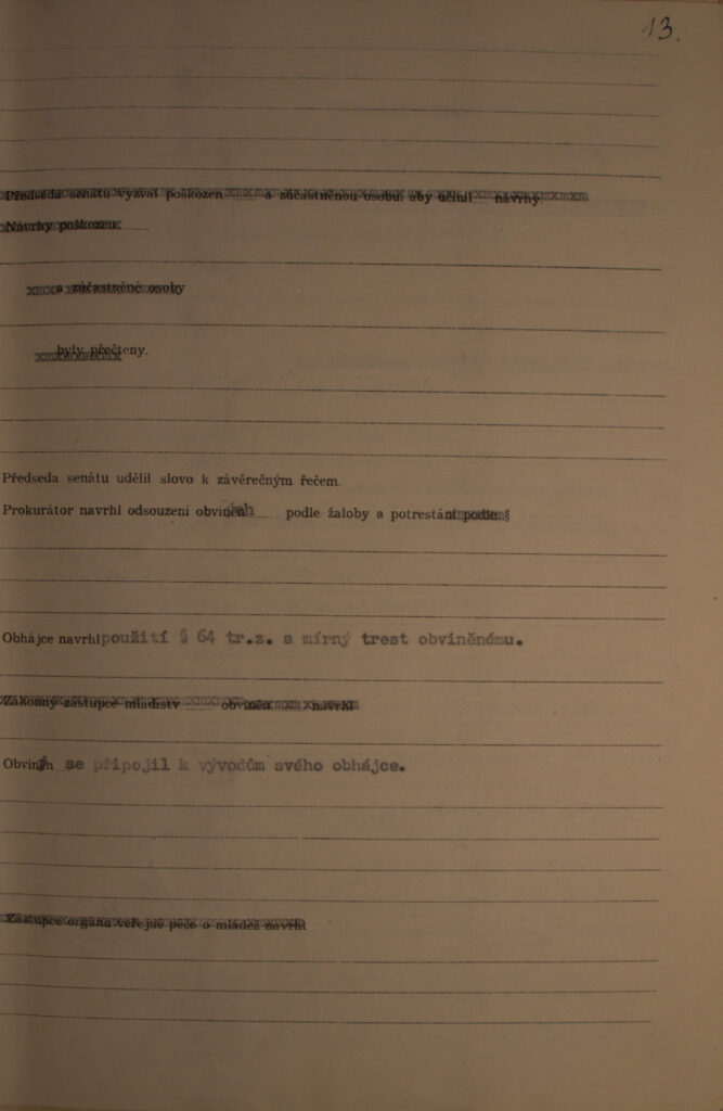 Rosendorf Protokol O Hlavním Líčení S.5