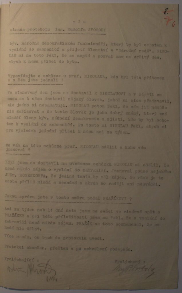 Rosendorf Protokol O Výpovědi S.2