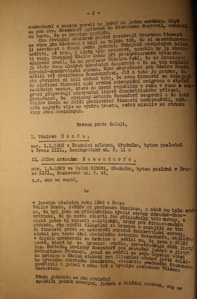 Rosendorf Žaloba S.2