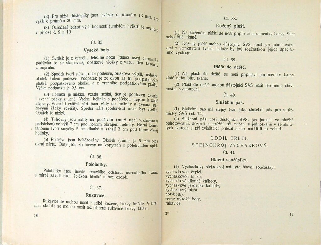 Stejnokrojový Předpis Svs Ms 1951 (10)