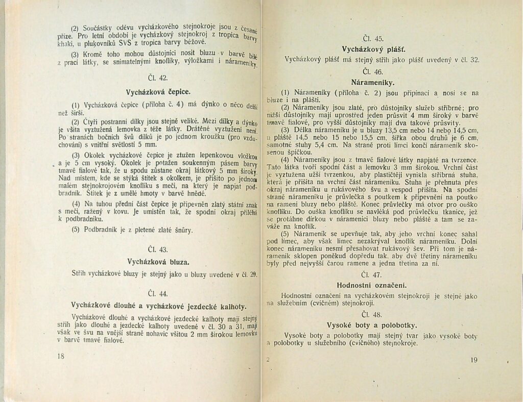 Stejnokrojový Předpis Svs Ms 1951 (11)