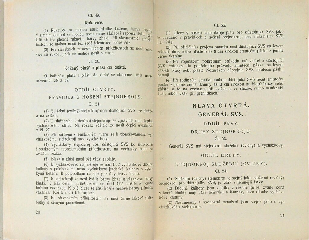 Stejnokrojový Předpis Svs Ms 1951 (12)