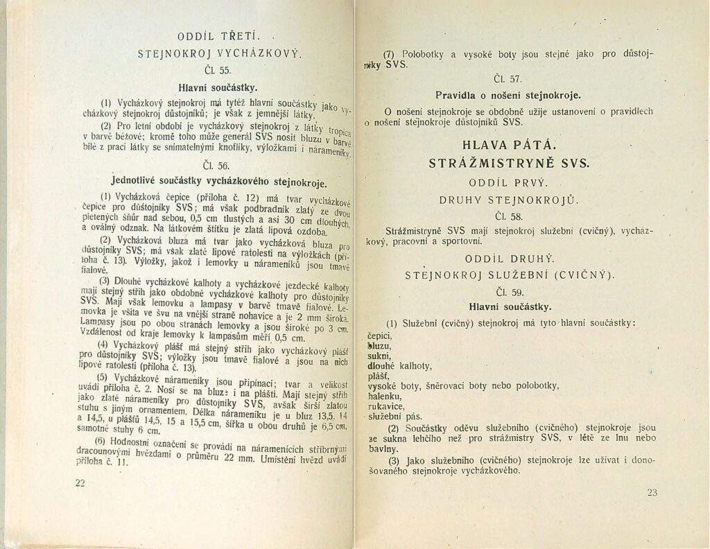Stejnokrojový Předpis Svs Ms 1951 (13)