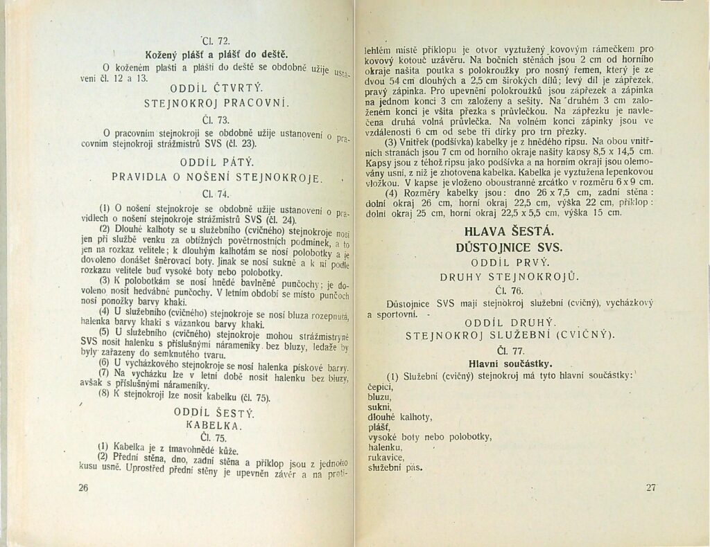 Stejnokrojový Předpis Svs Ms 1951 (15)