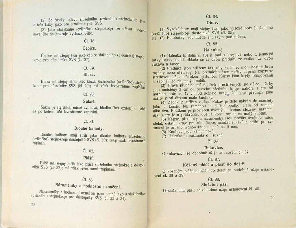 Stejnokrojový Předpis Svs Ms 1951 (16)