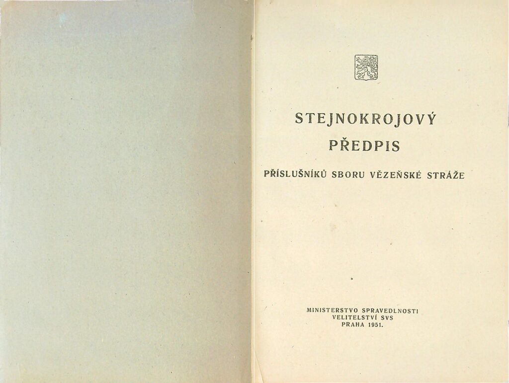 Stejnokrojový Předpis Svs Ms 1951 (2)
