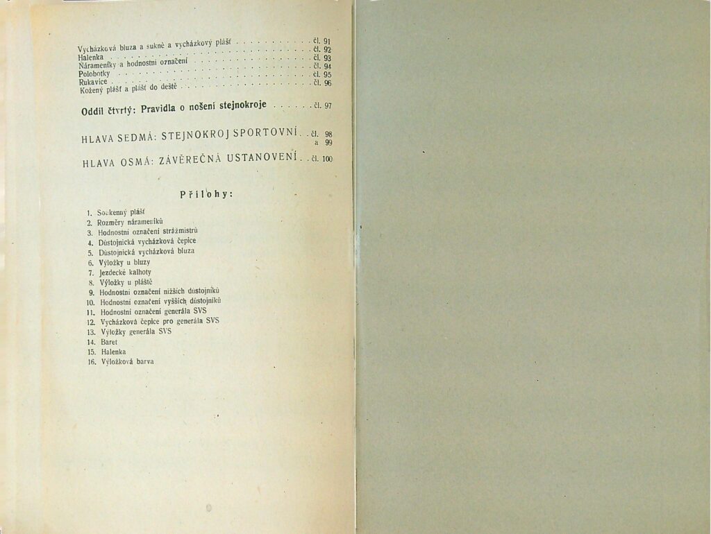 Stejnokrojový Předpis Svs Ms 1951 (36)