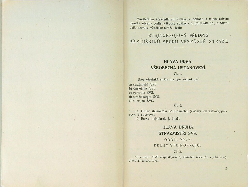 Stejnokrojový Předpis Svs Ms 1951 (4)