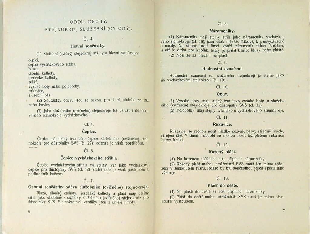 Stejnokrojový Předpis Svs Ms 1951 (5)