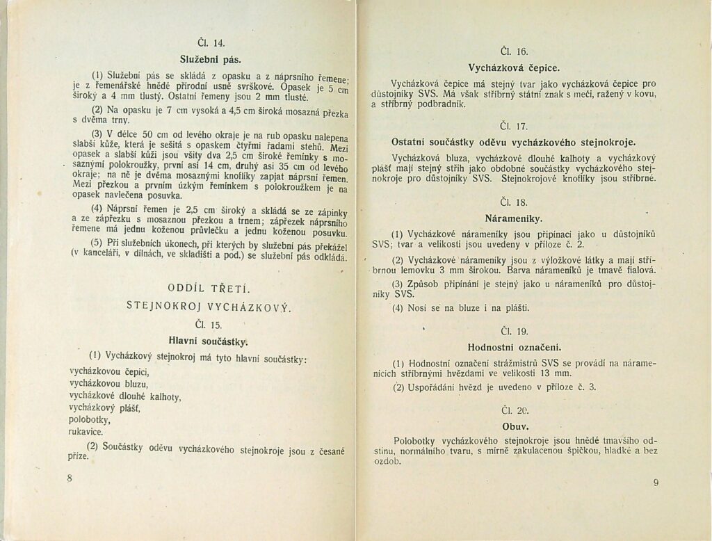 Stejnokrojový Předpis Svs Ms 1951 (6)