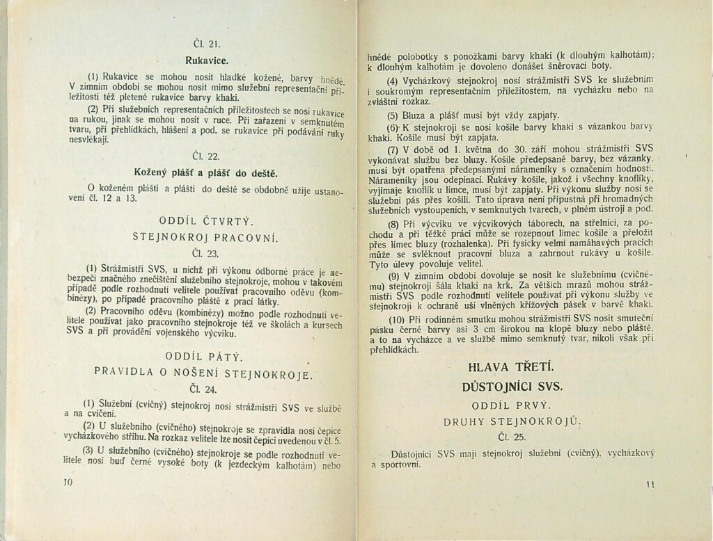Stejnokrojový Předpis Svs Ms 1951 (7)
