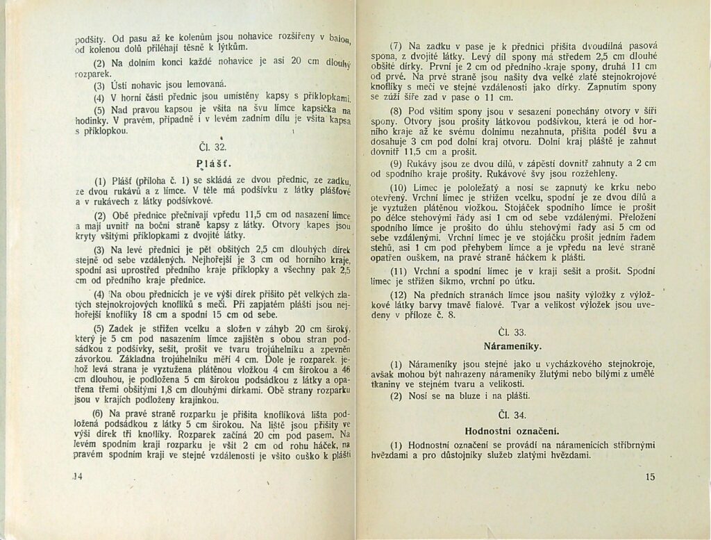 Stejnokrojový Předpis Svs Ms 1951 (9)
