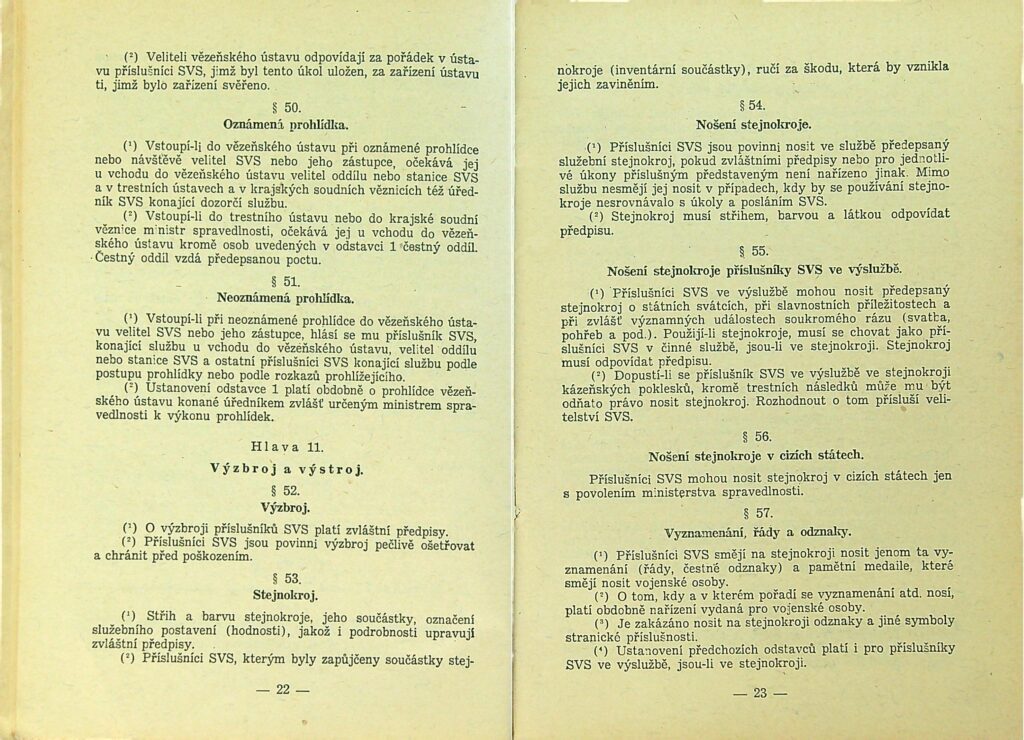 Zatimní Služební řád Svs Díl I., Ii. Ms 1949 (13)