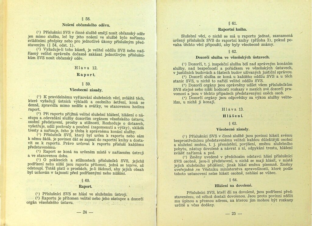 Zatimní Služební řád Svs Díl I., Ii. Ms 1949 (14)