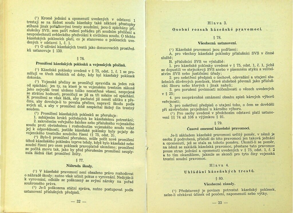 Zatimní Služební řád Svs Díl I., Ii. Ms 1949 (18)